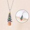 Christmas Tree Fake Crystal Pendant Fashion Women Jewelry Gift Chain Necklace